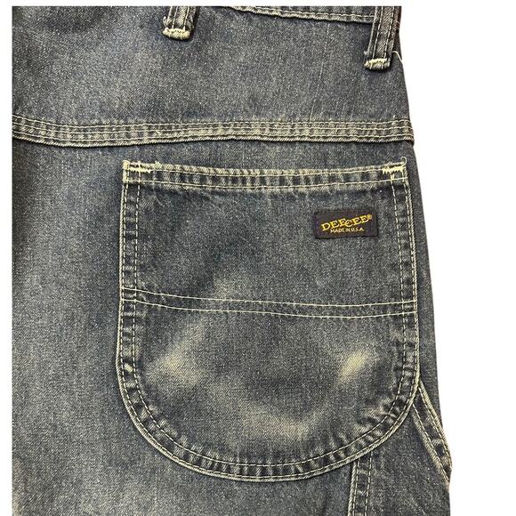 Vintage 70's DEE CEE Medium Wash Mid-Rise Straight Jeans Men's Size W36 x L34 - Picture 9 of 10